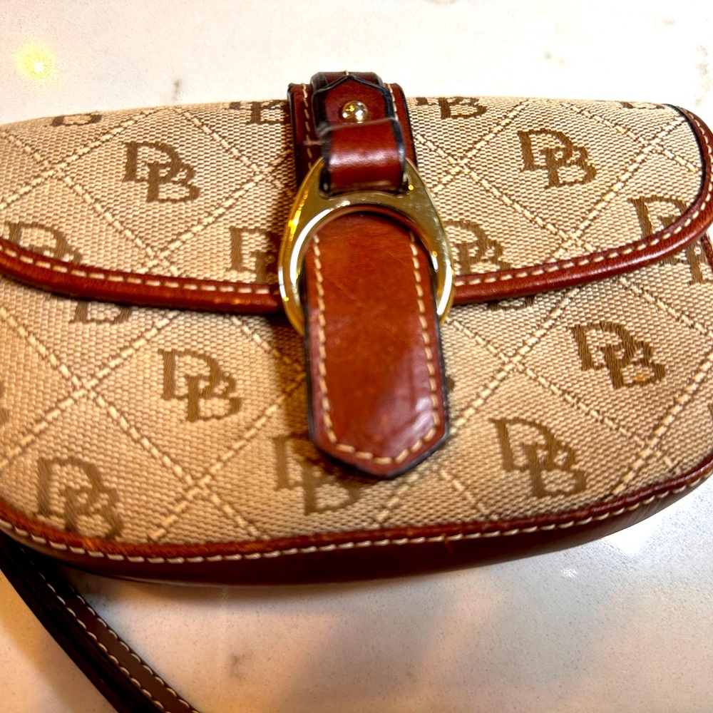 Dooney & Bourke Canvas/Leather Trim Wristlet
